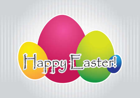 Easter eggs cardのイラスト素材