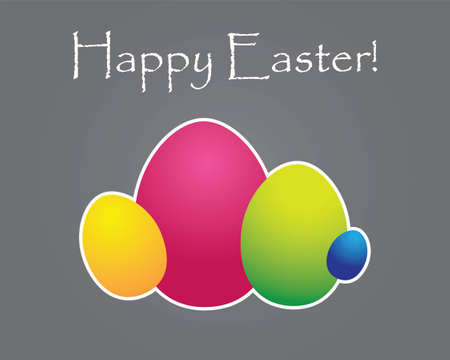 special easter eggs cardのイラスト素材