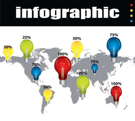 colored infographic with special designのイラスト素材