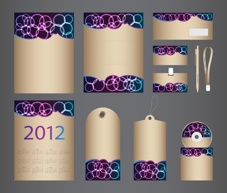 special stationery design set in vector formatのイラスト素材