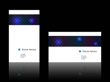 set of creative business cardsのイラスト素材