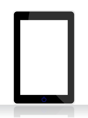 special tablet pc isolated on white backgroundのイラスト素材