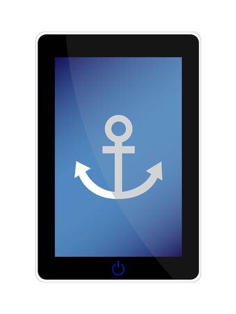 realistic tablet pc computer with special designのイラスト素材