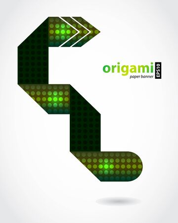 abstract origami with special designのイラスト素材