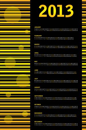 2013 calendar with special designのイラスト素材