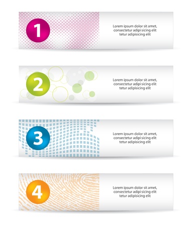 vector banners with special designのイラスト素材