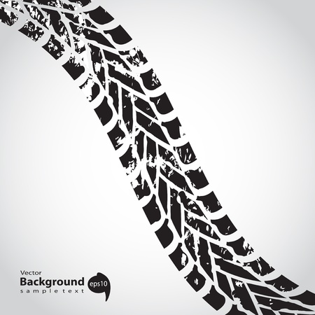 tire track backgroundのイラスト素材