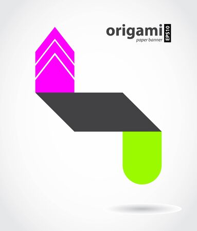 abstract origami speech bubble with special designのイラスト素材