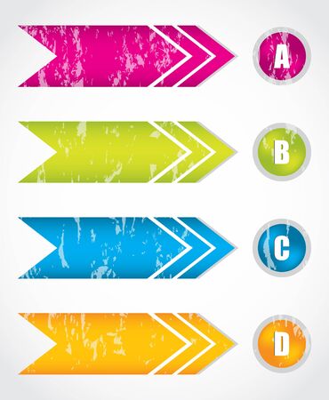 special arrow stickersのイラスト素材