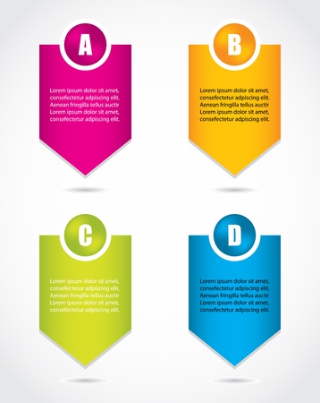 paper progress labels- product choice or versions with special designのイラスト素材