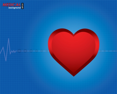 electrocardiogram with special designのイラスト素材