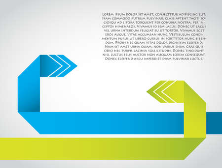 abstract background with special origami arrowsのイラスト素材