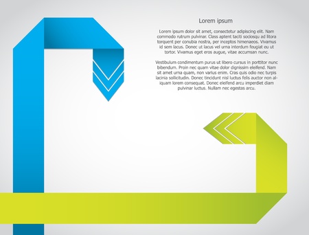 background with special origami arrowsのイラスト素材