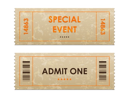 entrance ticketsのイラスト素材