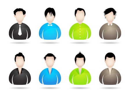 people icons with special design for your business websiteのイラスト素材