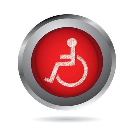 Disabled icon with special designのイラスト素材