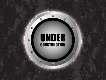  under construction background with metallic designのイラスト素材