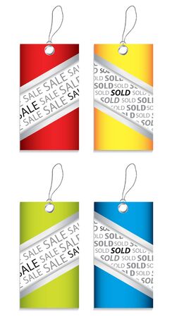 price tag set with special designのイラスト素材