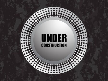  under construction background with metallic designのイラスト素材