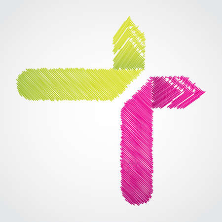 abstract origami speech bubble with special ketch design のイラスト素材