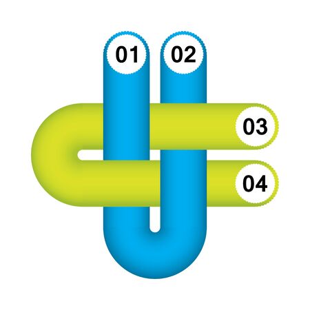 modern infographics options with special designのイラスト素材