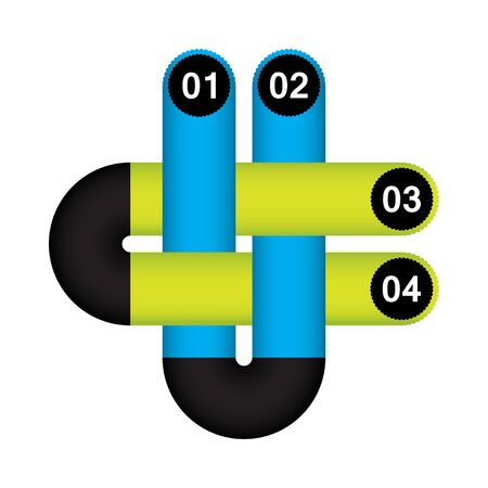 modern infographics options with special designのイラスト素材