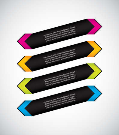 special arrow stickers setのイラスト素材