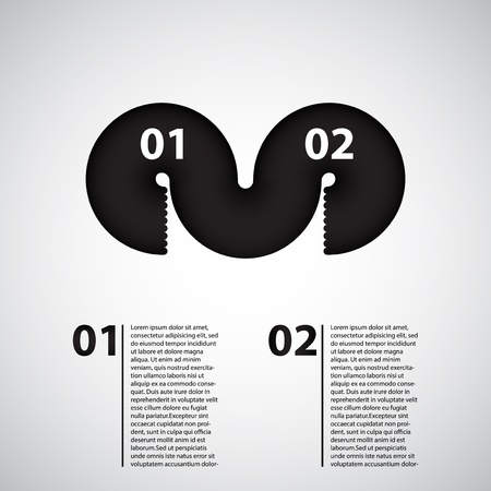 special black ribbon vector for your websiteのイラスト素材