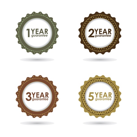 special guarantee sign, warranty label with hipster designのイラスト素材