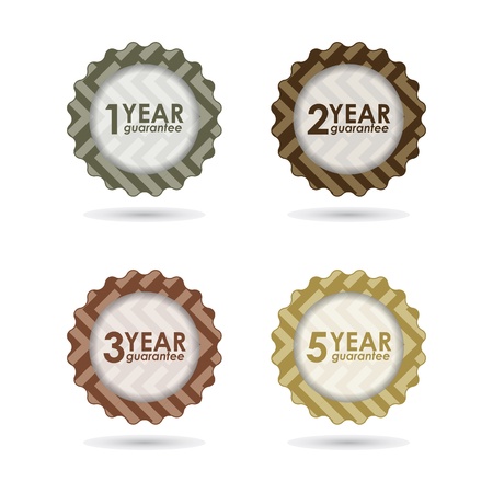 special  guarantee sign, warranty label with hipster designのイラスト素材