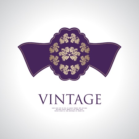 vintage label with special designのイラスト素材