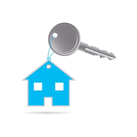 metal key and house with special designのイラスト素材