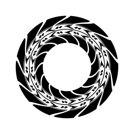 tire track background with special designのイラスト素材