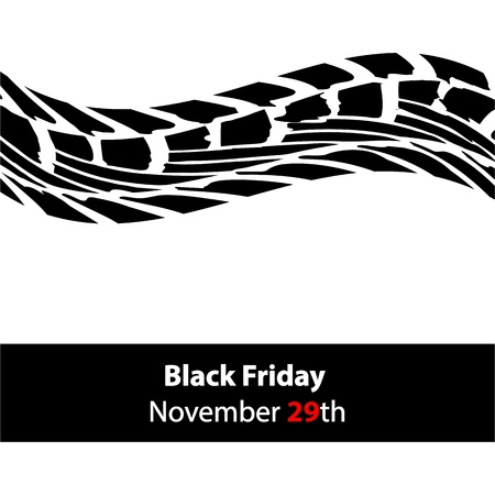 special black friday banner with tire designのイラスト素材