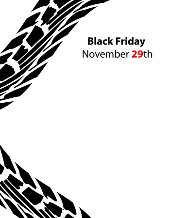 special black friday banner with tire designのイラスト素材