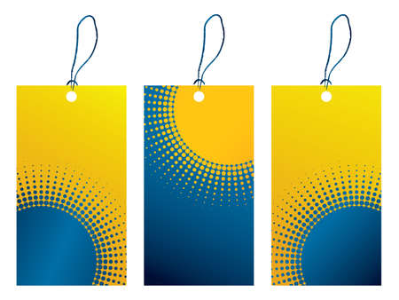 price tag with dotted designのイラスト素材