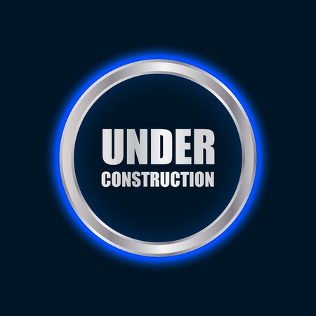 vector under construction sign with plasma designのイラスト素材