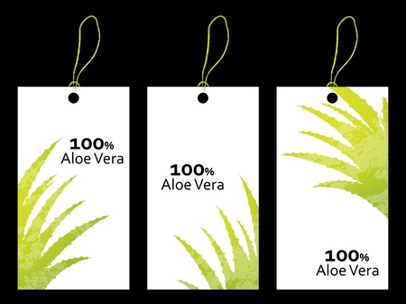 special price tag with aloe vera designのイラスト素材