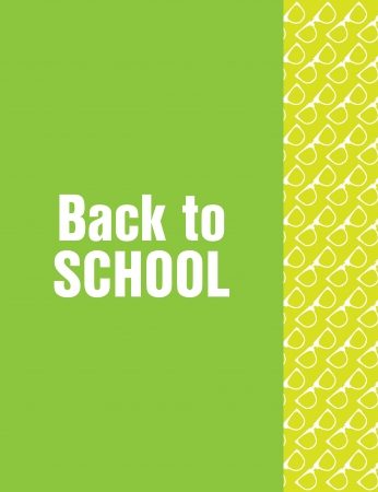 back to school flyer with hipster designのイラスト素材