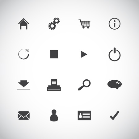 special flat ui icons for web and mobile applicationsのイラスト素材