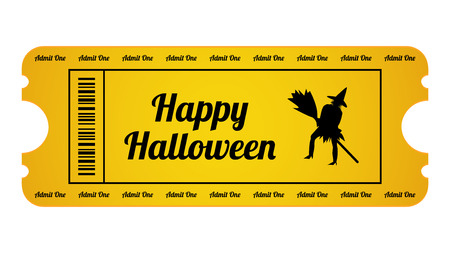 Halloween Party Ticket with special designのイラスト素材