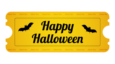 Halloween Party Ticket with special designのイラスト素材