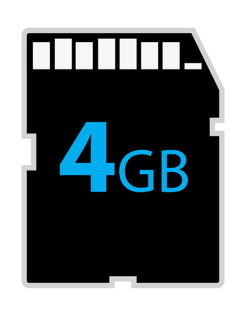 Vector memory SD cardのイラスト素材