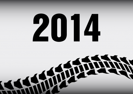 tire track 2014 backgroundのイラスト素材
