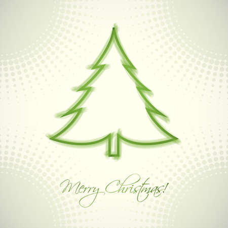 Christmas greeting card, vector illustrationのイラスト素材