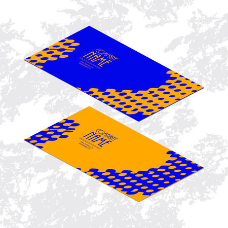 stylish abstract creative business cardsのイラスト素材