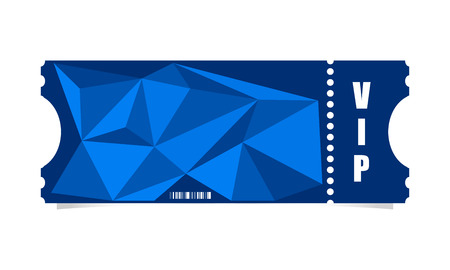 Vector ticket with modern triangle designのイラスト素材