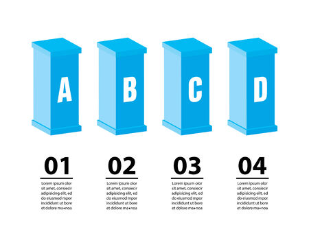 modern infographic template designのイラスト素材