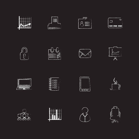 special flat ui icons for web and mobile applicationsのイラスト素材