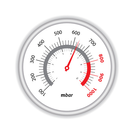manometer on white backgroundのイラスト素材